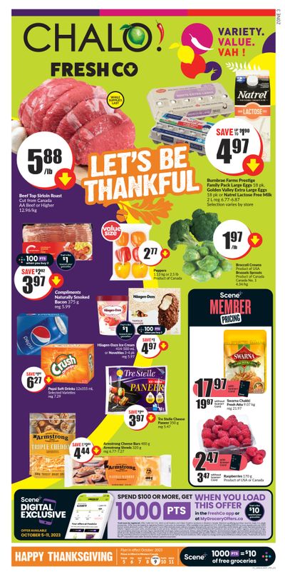 Chalo! FreshCo (West) Flyer October 5 to 11