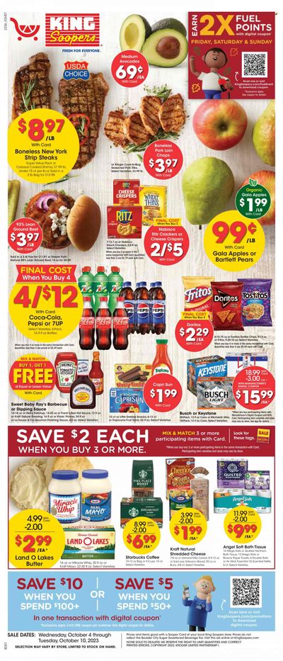 King Soopers (CO) Weekly Ad Flyer Specials October 4 to October 10, 2023