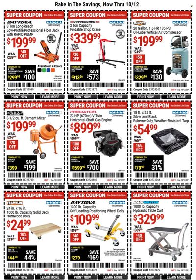 Harbor Freight Weekly Ad Flyer Specials October 3 to October 12, 2023