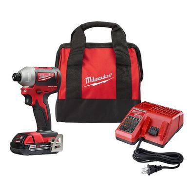 Milwaukee M18 18V Lithium-Ion Compact Brushless Cordless 1/4-Inch Impact Driver Kit W/ (1) 2.0 Ah Battery On Sale for $ 149.00 at Home Depot Canada