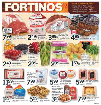 Fortinos Flyer October 5 to 8