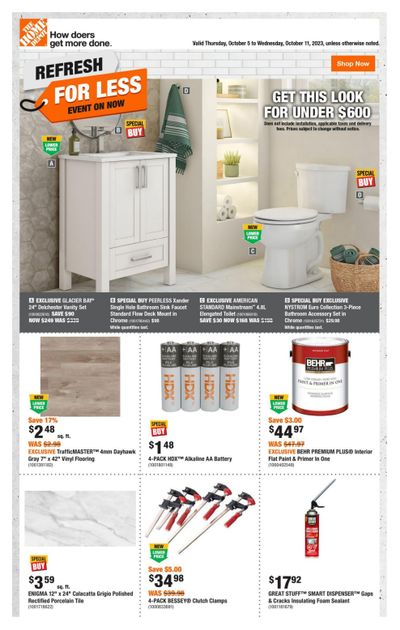 Home Depot (BC) Flyer October 5 to 11