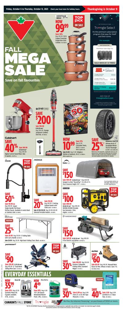 Canadian Tire (ON) Flyer October 6 to 12