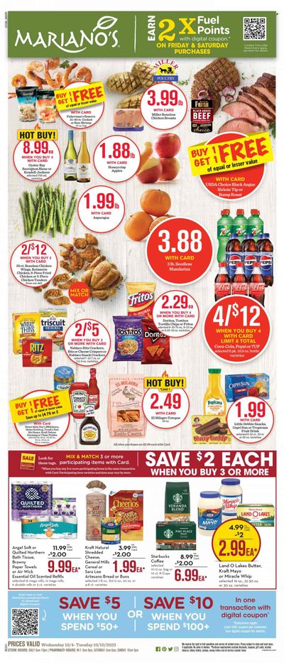 Mariano’s (IL) Weekly Ad Flyer Specials October 4 to October 10, 2023