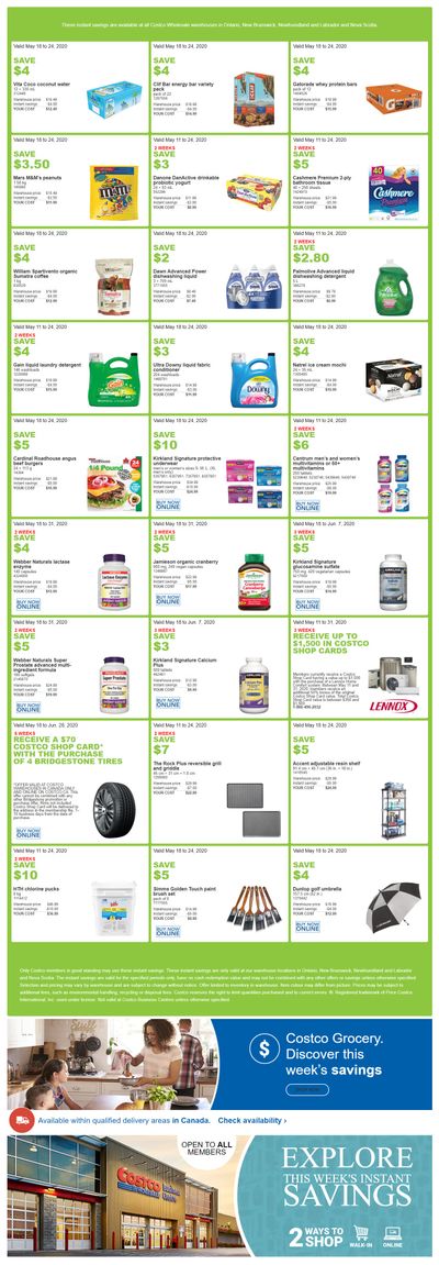 Costco (ON & Atlantic Canada) Weekly Savings May 18 to 24