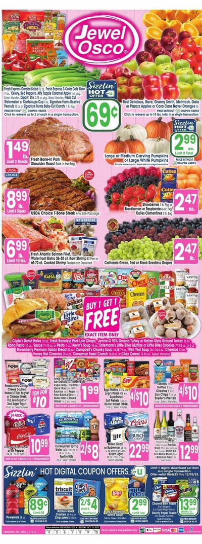 Jewel Osco (IA) Weekly Ad Flyer Specials October 4 to October 10, 2023