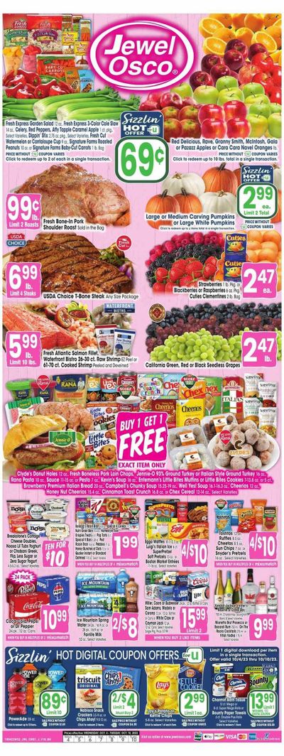 Jewel Osco (IL) Weekly Ad Flyer Specials October 4 to October 10, 2023