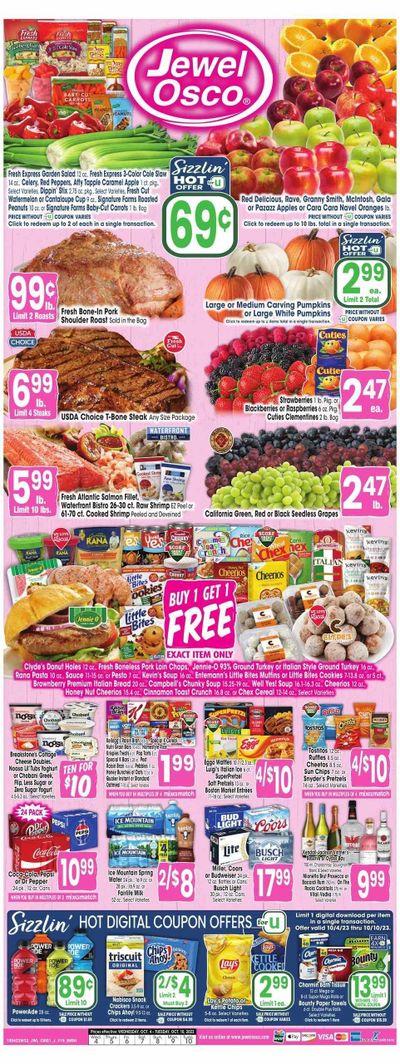 Jewel Osco (IL) Weekly Ad Flyer Specials October 4 to October 10, 2023