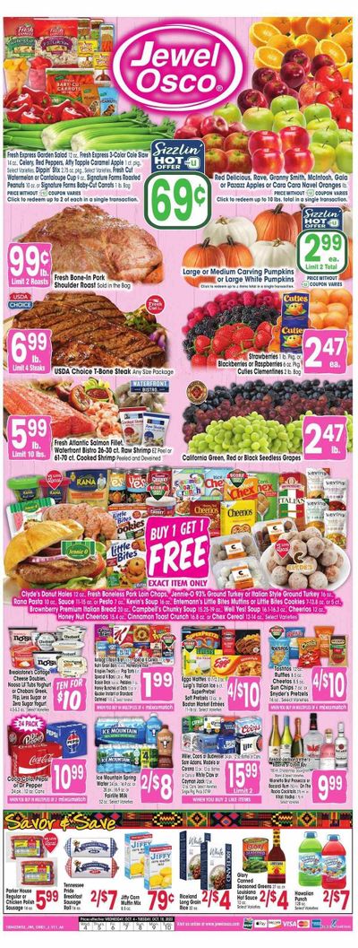 Jewel Osco (IL) Weekly Ad Flyer Specials October 4 to October 10, 2023