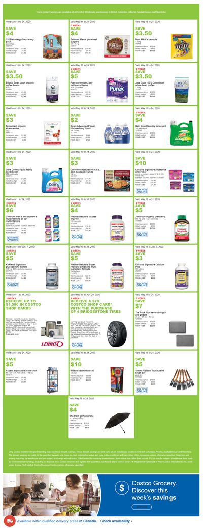Costco (BC, AB, SK & MB) Weekly Savings May 18 to 24