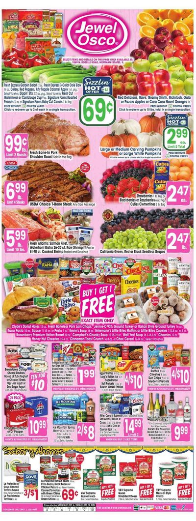 Jewel Osco (IL) Weekly Ad Flyer Specials October 4 to October 10, 2023