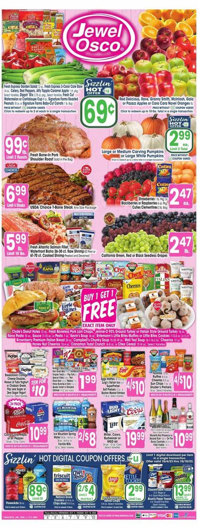 Jewel Osco (IN) Weekly Ad Flyer Specials October 4 to October 10, 2023