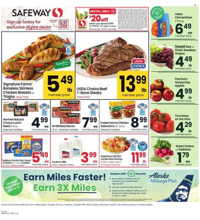 Safeway (AK) Weekly Ad Flyer Specials October 4 to October 10, 2023
