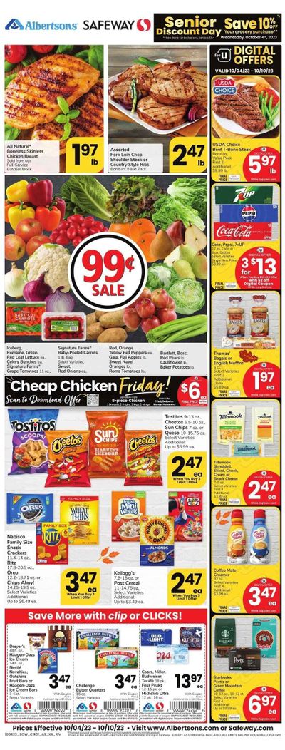 Safeway (AZ) Weekly Ad Flyer Specials October 4 to October 10, 2023