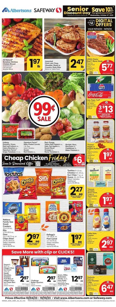 Safeway (AZ) Weekly Ad Flyer Specials October 4 to October 10, 2023
