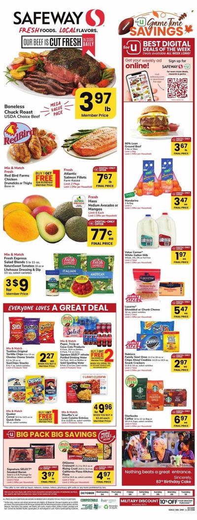 Safeway (CO) Weekly Ad Flyer Specials October 4 to October 10, 2023