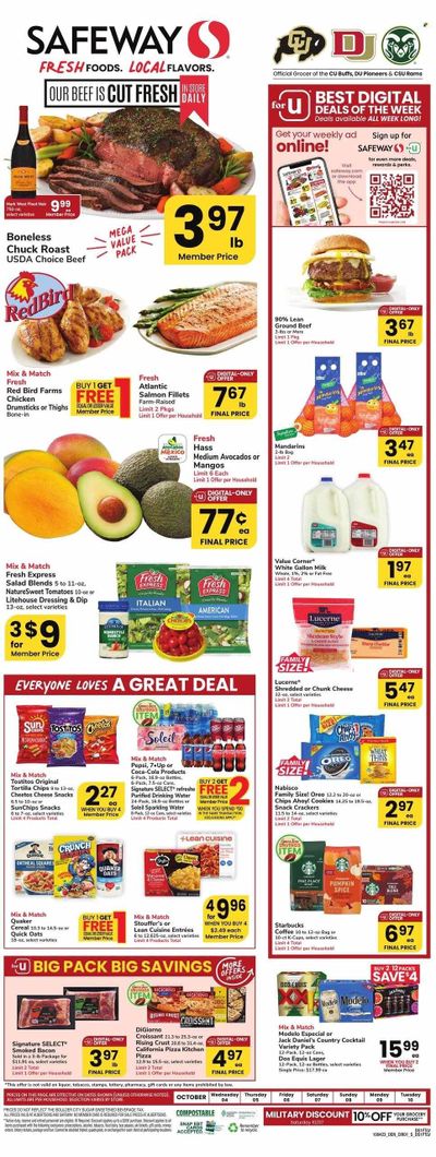 Safeway (CO) Weekly Ad Flyer Specials October 4 to October 10, 2023