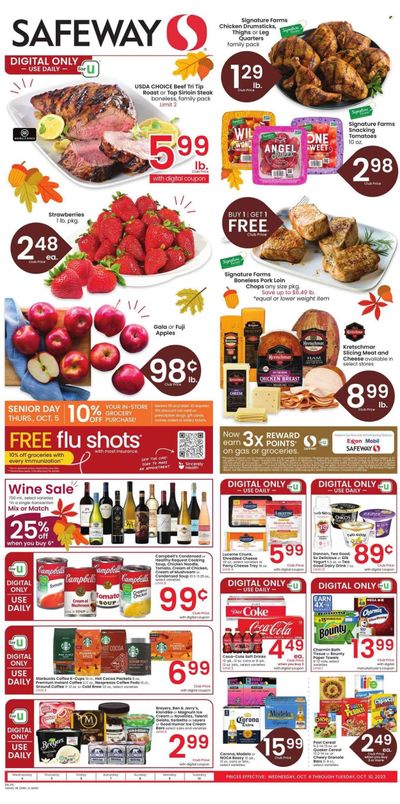Safeway (MT) Weekly Ad Flyer Specials October 4 to October 10, 2023