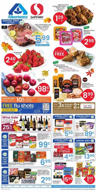 Safeway (MT) Weekly Ad Flyer Specials October 4 to October 10, 2023