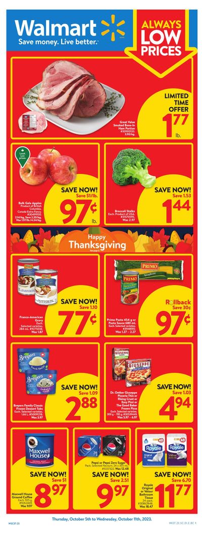 Walmart (West) Flyer October 5 to 11