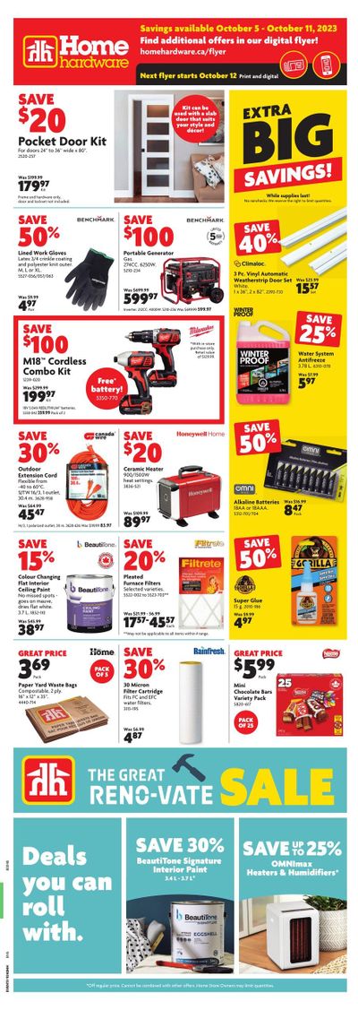 Home Hardware (BC) Flyer October 5 to 11
