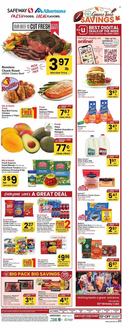 Safeway (WY) Weekly Ad Flyer Specials October 4 to October 10, 2023
