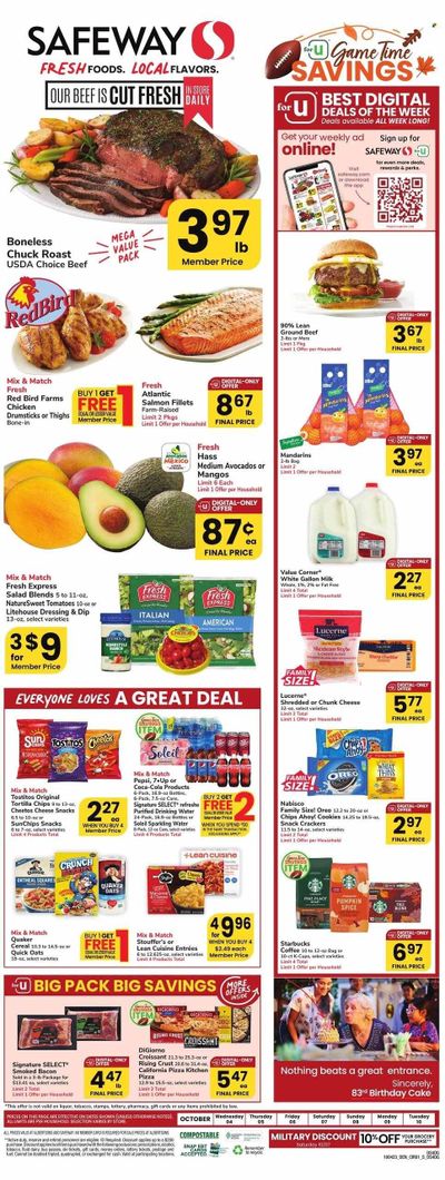Safeway (WY) Weekly Ad Flyer Specials October 4 to October 10, 2023