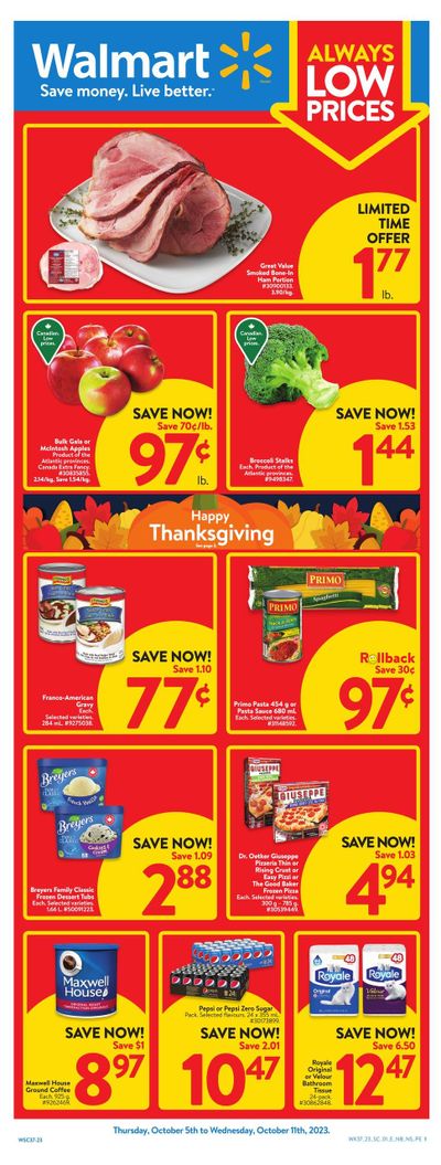 Walmart (Atlantic) Flyer October 5 to 11