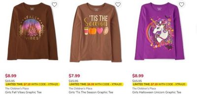 The Children’s Place and Gymboree Canada: Extra 20% off with Promo Code + More