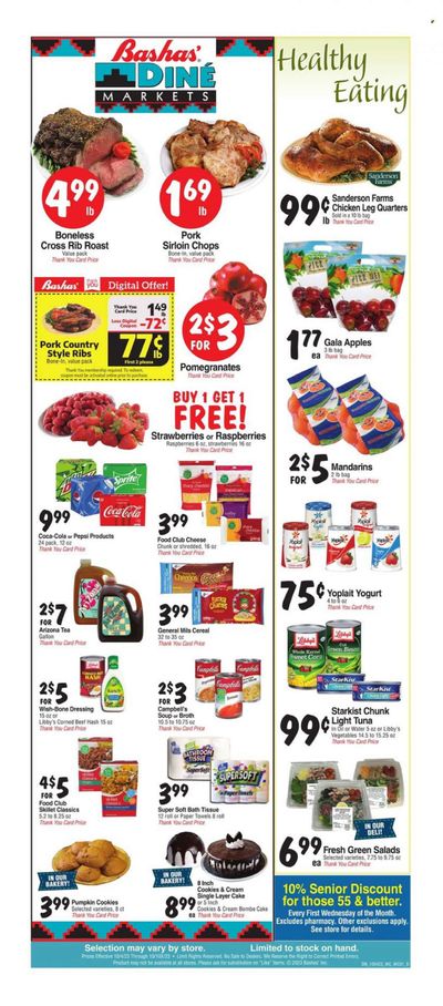 Bashas' Diné Markets (AZ, NM) Weekly Ad Flyer Specials October 4 to October 10, 2023
