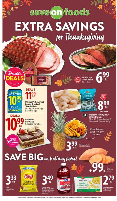 Save On Foods (SK) Flyer October 5 to 11