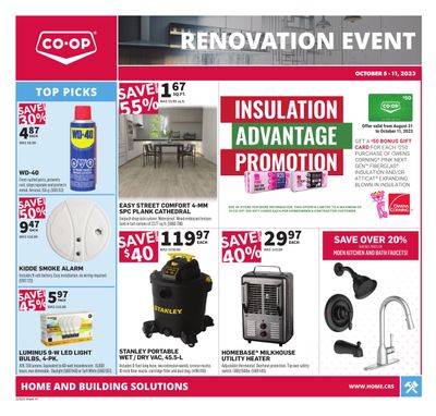 Co-op (West) Home Centre Flyer October 5 to 11
