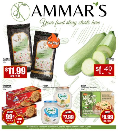 Ammar's Halal Meats Flyer October 5 to 11