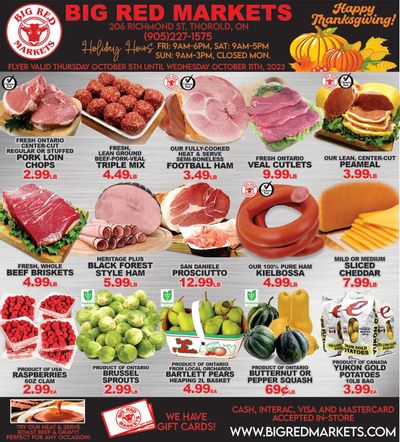 Big Red Markets Flyer October 5 to 11