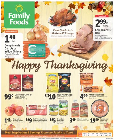 Family Foods Flyer October 5 to 11