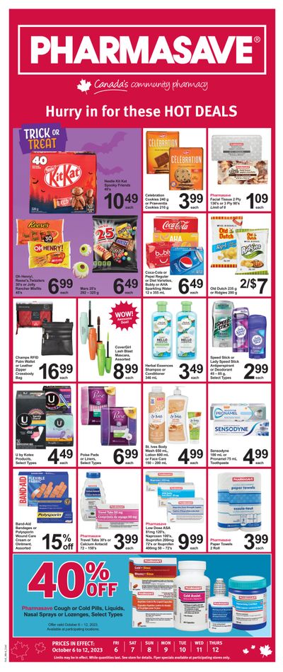 Pharmasave (ON & West) Flyer October 6 to 12