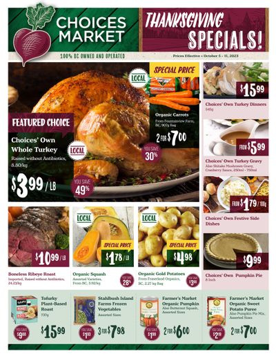 Choices Market Flyer October 5 to 11