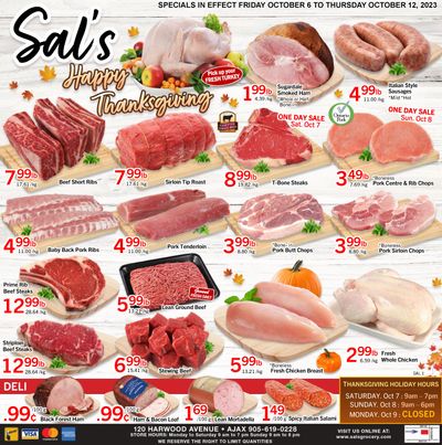 Sal's Grocery Flyer October 6 to 12
