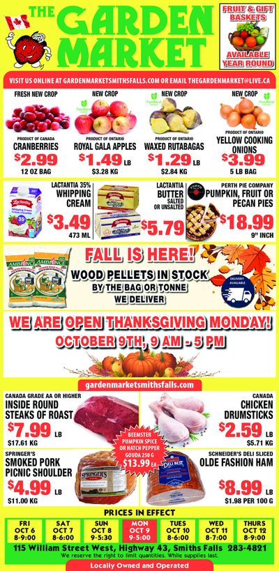 The Garden Market Flyer October 6 to 12