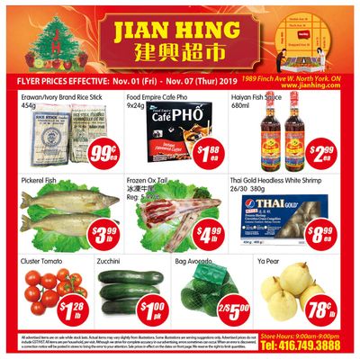 Jian Hing Supermarket (North York) Flyer November 1 to 7