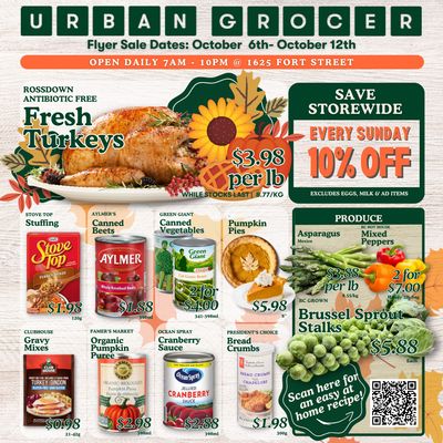 Urban Grocer Flyer October 6 to 12