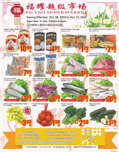Fu Yao Supermarket Flyer October 6 to 12