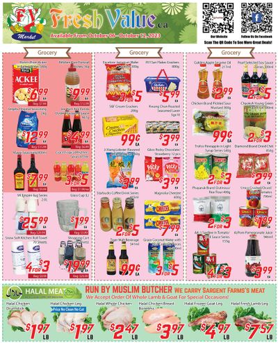 Fresh Value Flyer October 6 to 12