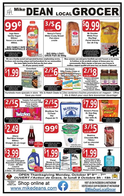 Mike Dean Local Grocer Flyer October 6 to 12