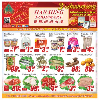 Jian Hing Foodmart (Scarborough) Flyer November 1 to 7