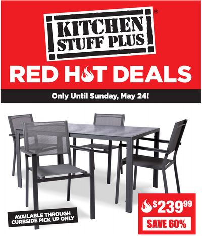 Kitchen Stuff Plus Canada Red Hot Deals: Save 60% on5 Pc. Madrid Outdoor Patio Table And Chairs Set + More Deals