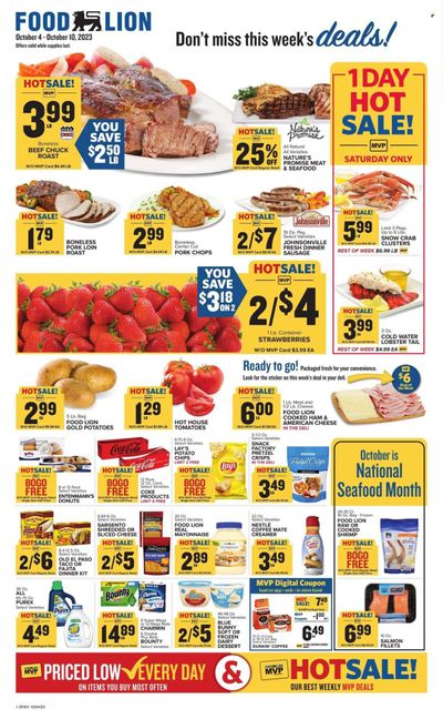 Food Lion (KY) Weekly Ad Flyer Specials October 4 to October 10, 2023