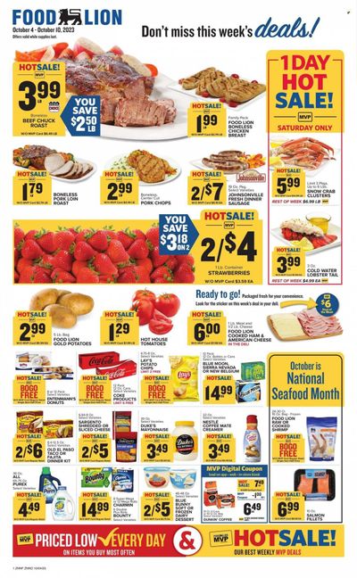 Food Lion (NC) Weekly Ad Flyer Specials October 4 to October 10, 2023