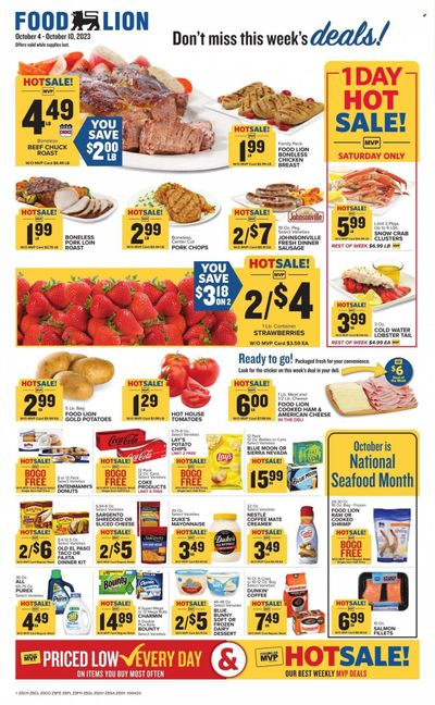 Food Lion (SC) Weekly Ad Flyer Specials October 4 to October 10, 2023