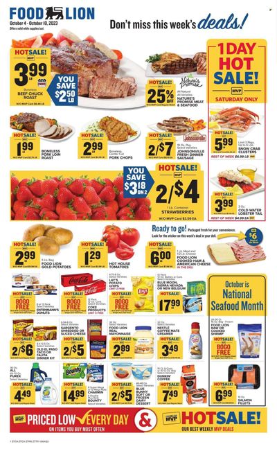 Food Lion (TN) Weekly Ad Flyer Specials October 4 to October 10, 2023